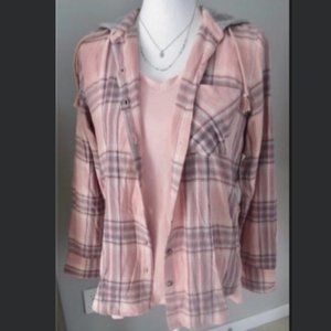 💝MYNE:)💐🦋 💝Type 2/4💐🦋 Mudd Small flannel pink plaid DYT T2 Dressing Your Truth!